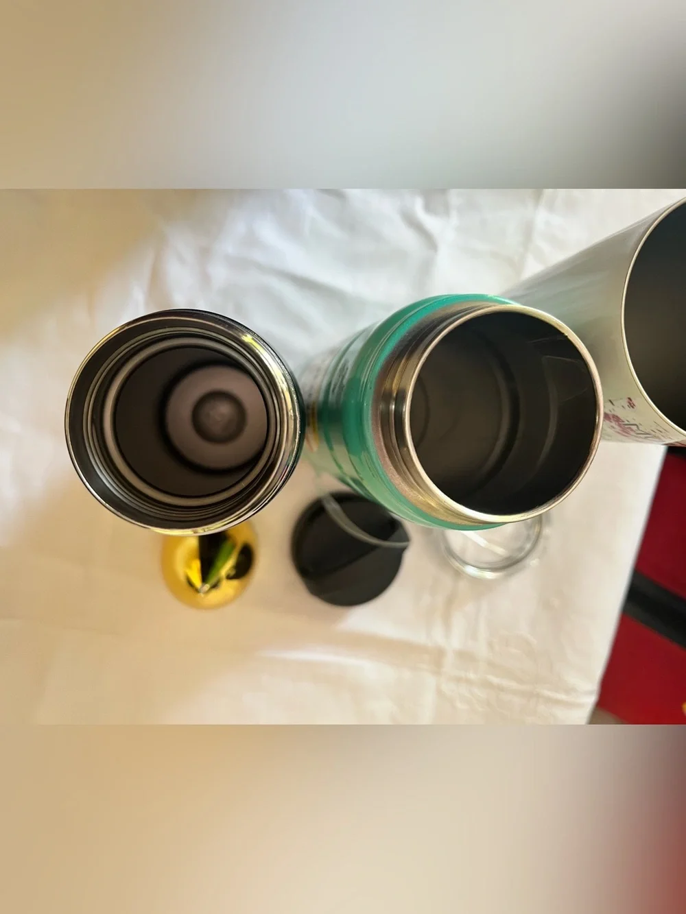 Set of 3 metal thermoses  New